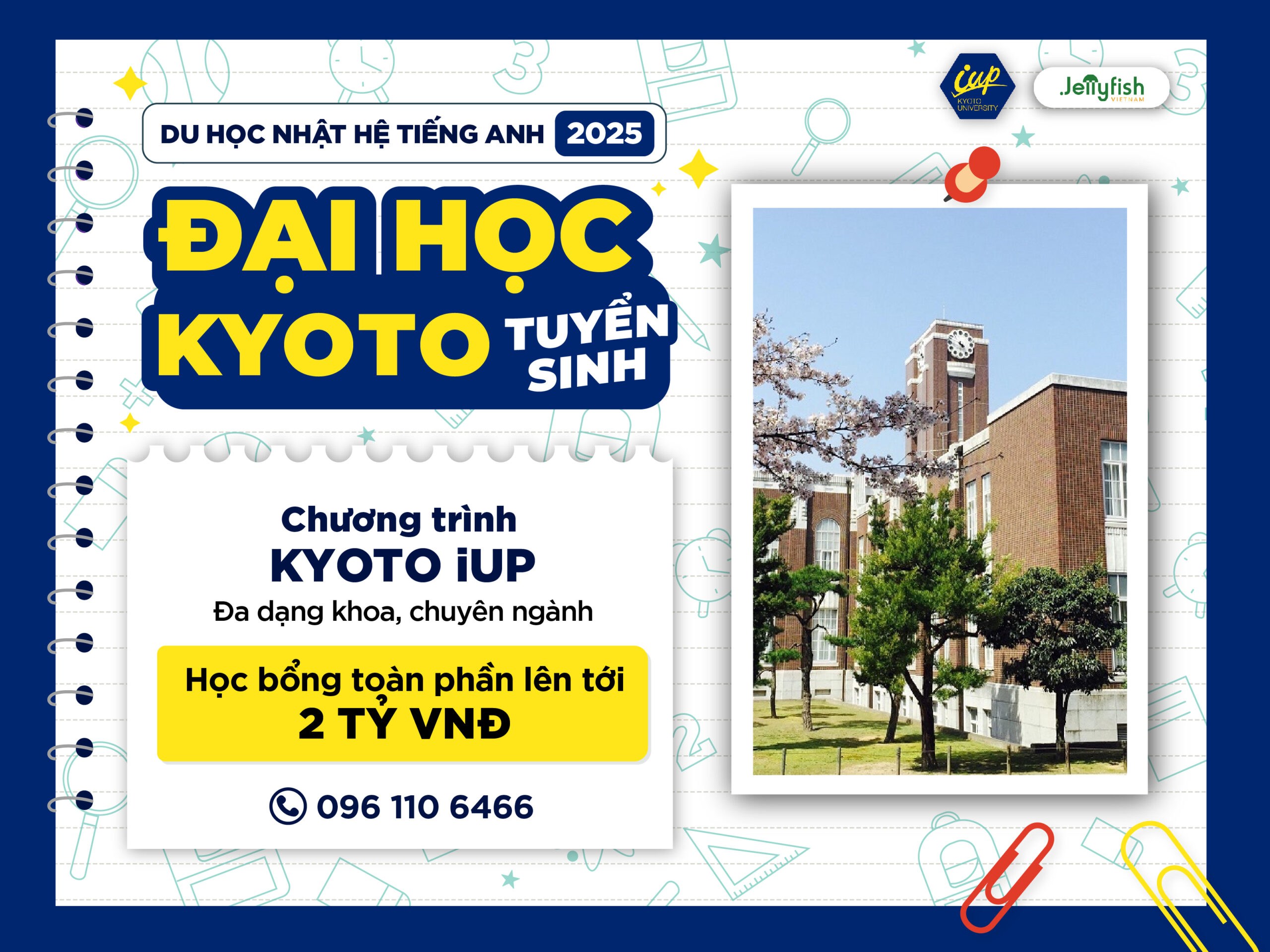 Đại học Kyoto tuyển sinh học bổng