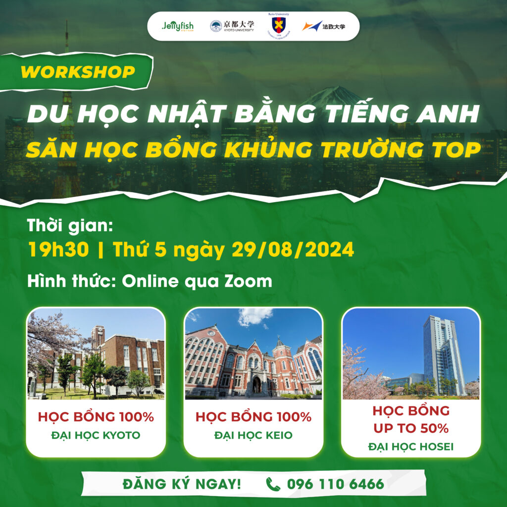 Workshop Du học Nhật bằng tiếng Anh