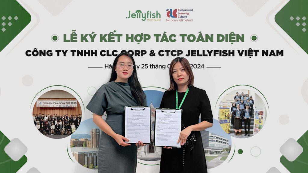 Lễ ký kết hợp tác giữa Jellyfish Việt Nam với trung tâm IELTS CLC