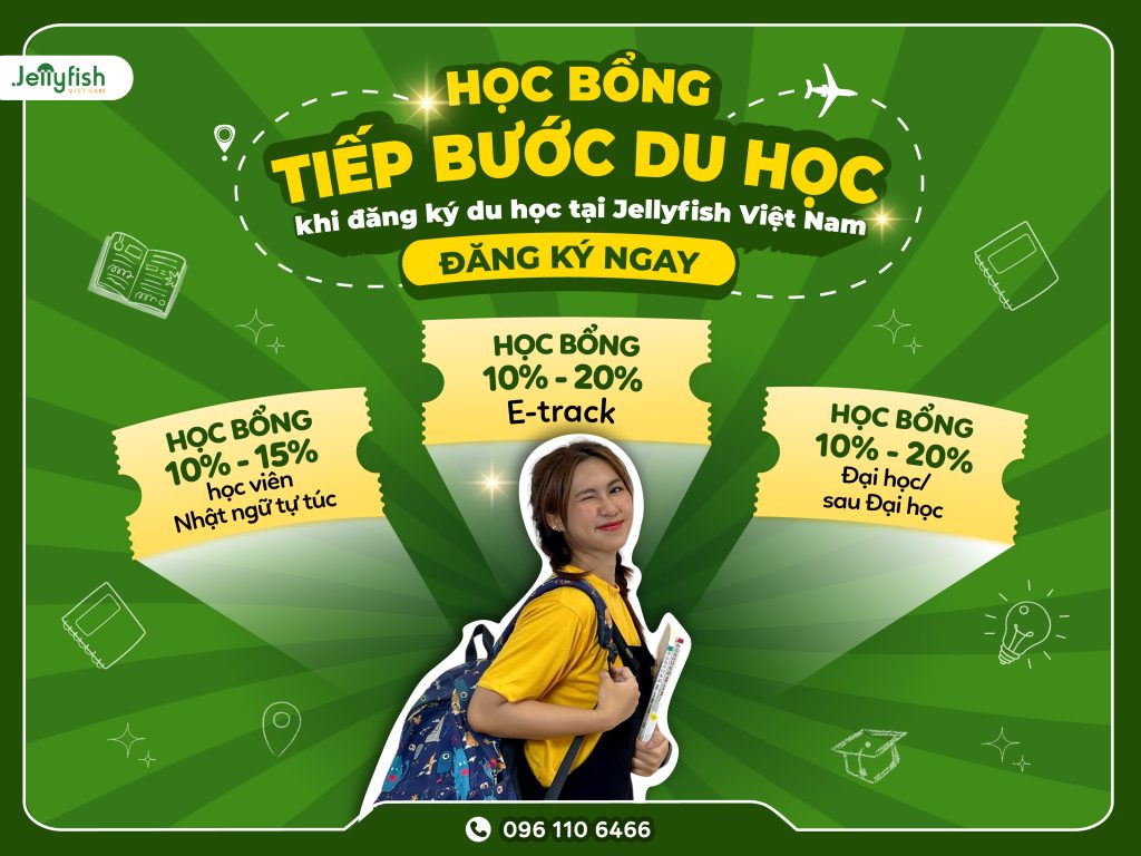 Jellyfish Vietnam's "Tiep buoc du hoc" Scholarship Program