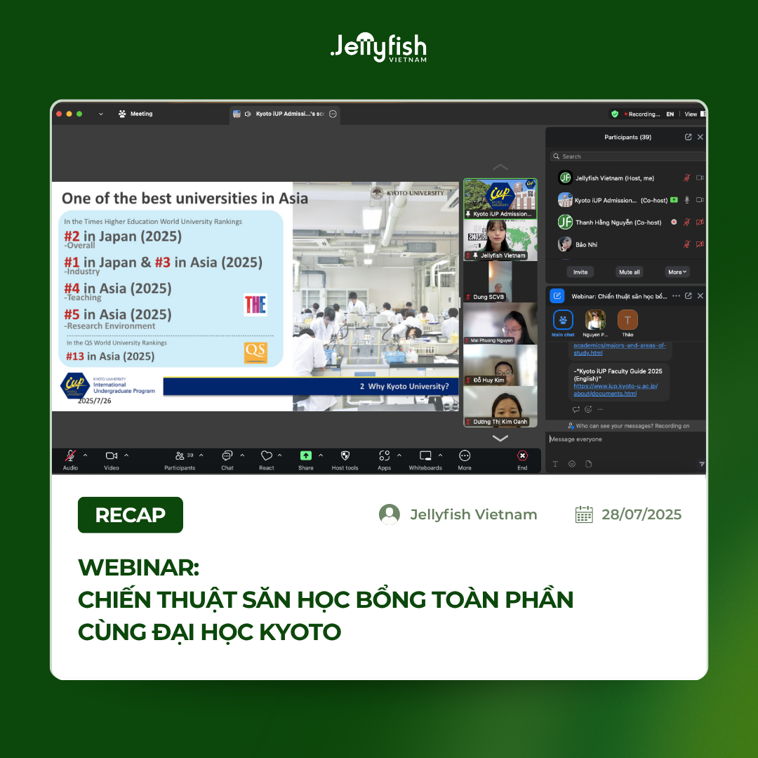 Recap webinar: Diễn giả giới thiệu tổng quan Đại học Kyoto và chương trình Kyoto iUP