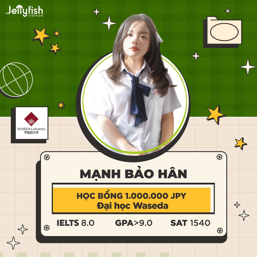 Mạnh Bảo Hân – Học bổng 1.000.000 JPY | Đại học Waseda