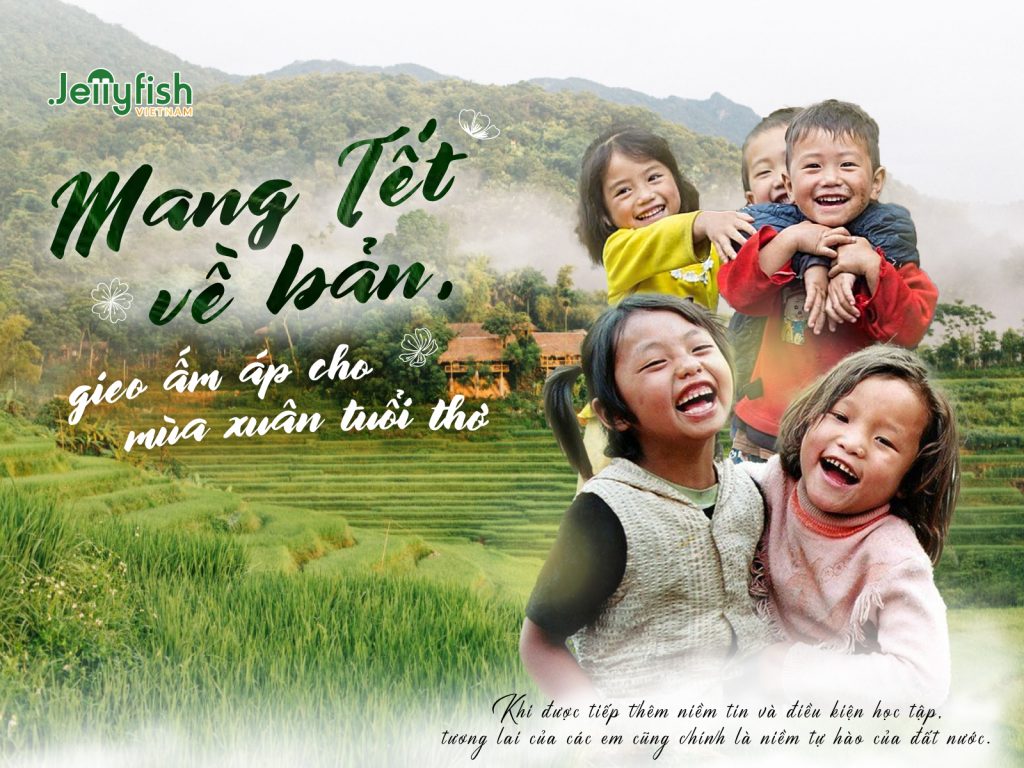 Jellyfish trên chuyến xe "Mang Tết về bản, gieo ấm áp cho mùa Xuân tuổi thơ"